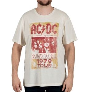AC/DC Vintage Tour Cream T-Shirt